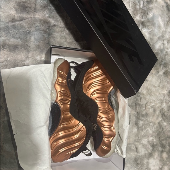 Nike Metallic Copper Foamposite Shoes